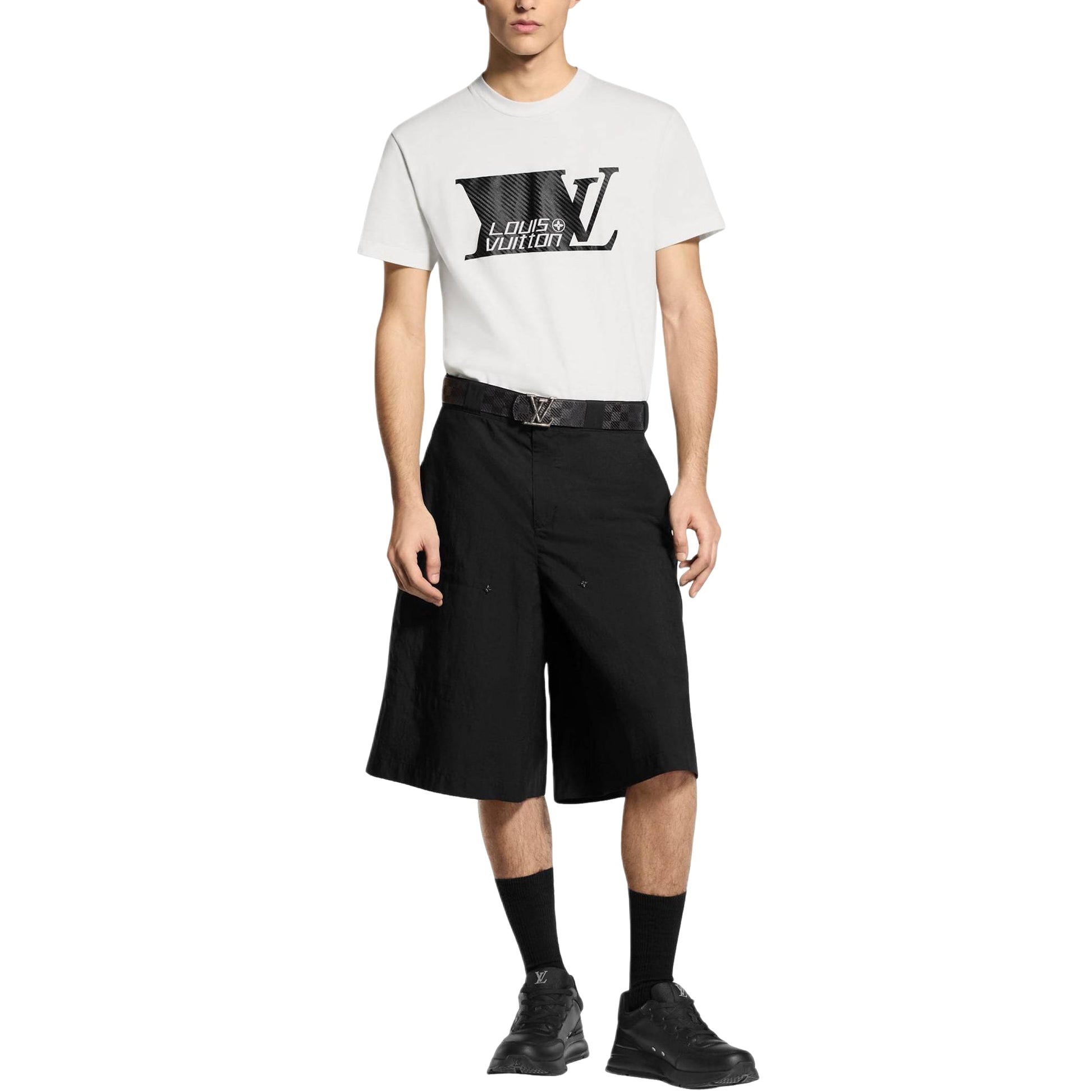 LOUIS VUITTON SS26 Printed Signature T-Shirts 1AJRDB