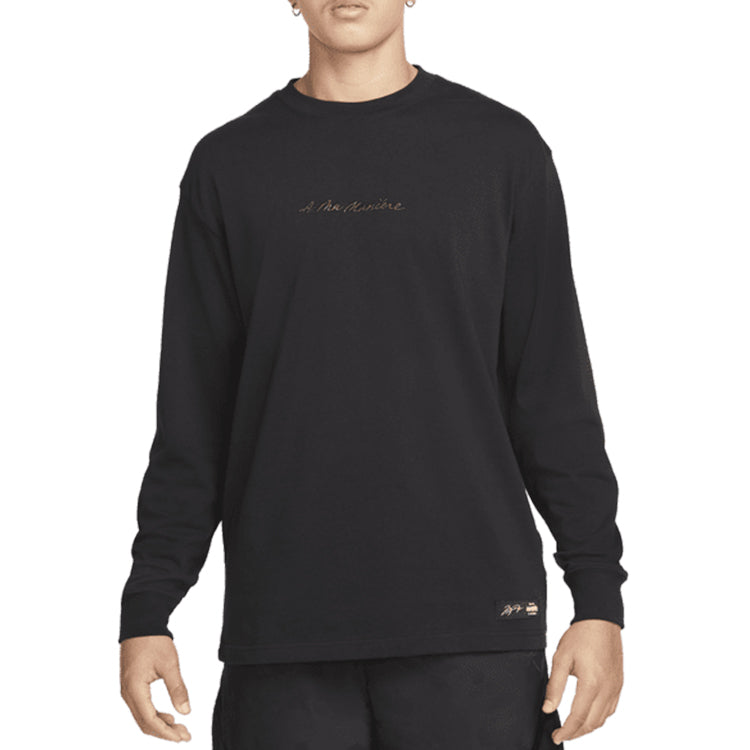 Air Jordan x A Ma Maniere SS22 Long Sleeve T-Shirt 'Black' DJ9759-010