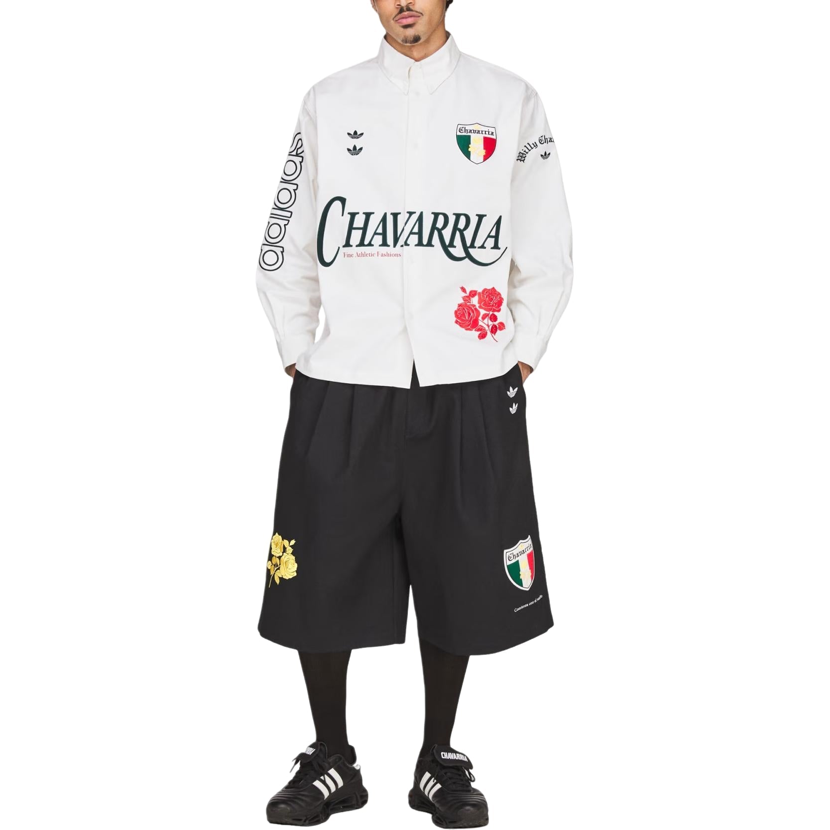 adidas x Chavarria Button Up Shirt Asia Sizing 'Off White' KV1980