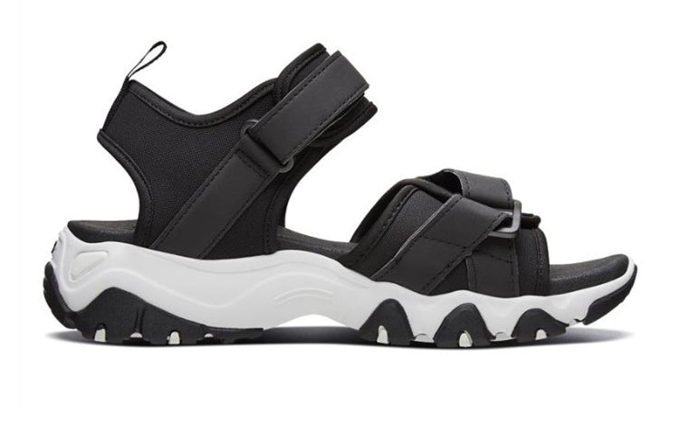 (WMNS) Skechers D'Lites 2.0 Sandal Black 66666188-BLK
