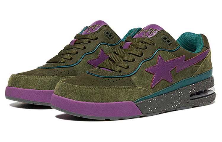 A BATHING APE Road Sta 'Olive Green Purple' 1I30-191-007-PG
