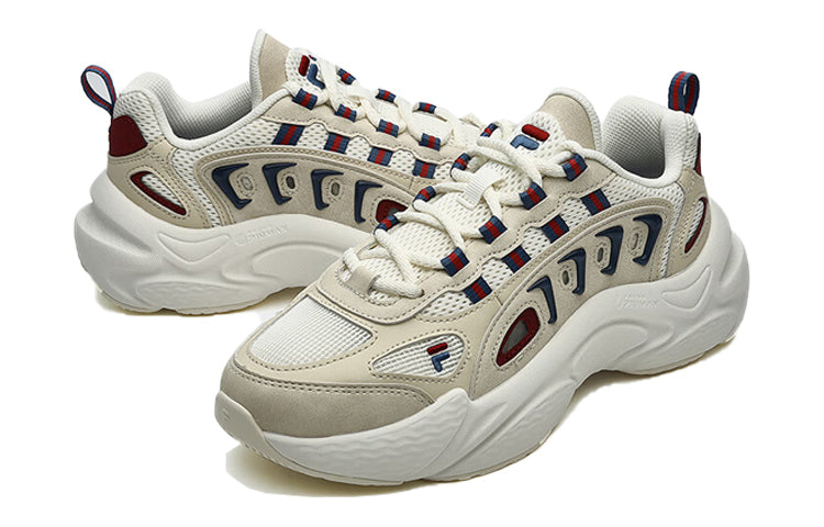 (WMNS) FILA FUSION SKY TRAIL DX Sneakers 'Beige White Red' T12W331601FWE