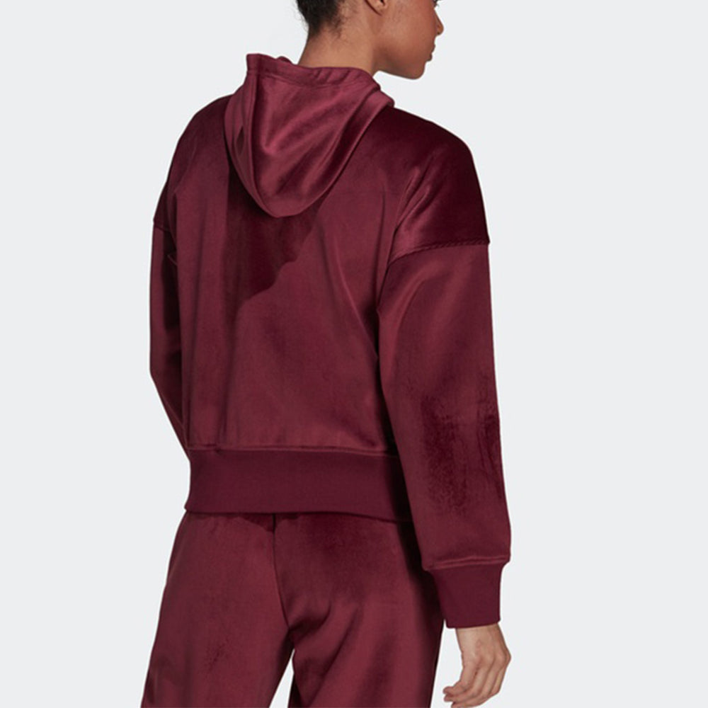 (WMNS) adidas Future Icons Hoodie Asia Sizing 'Burgundy' H31108