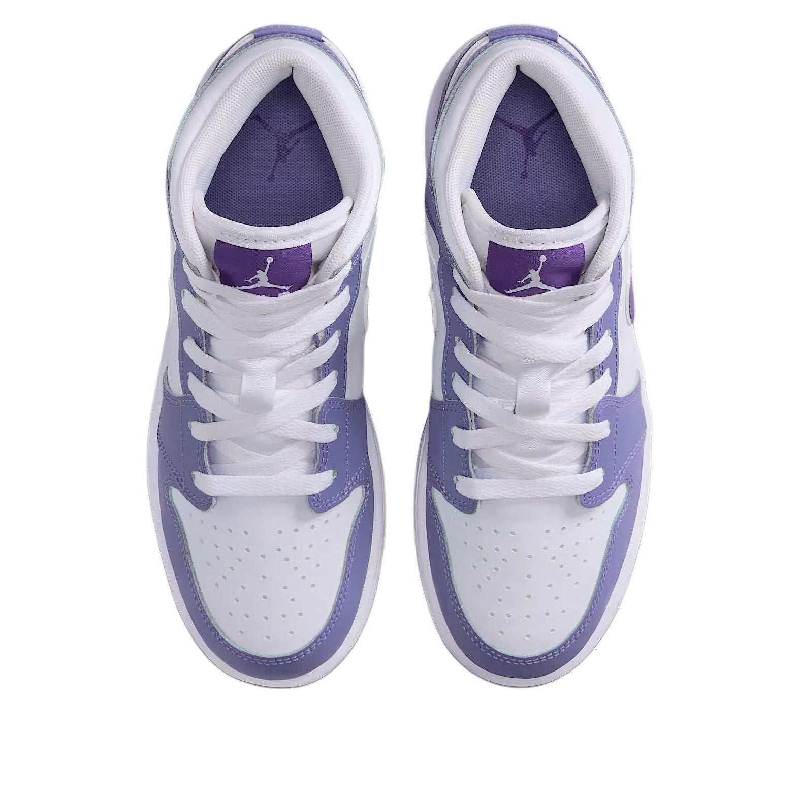 (GS) Air Jordan 1 Mid 'Dusty Amethyst White Court Purple' DQ8423-500