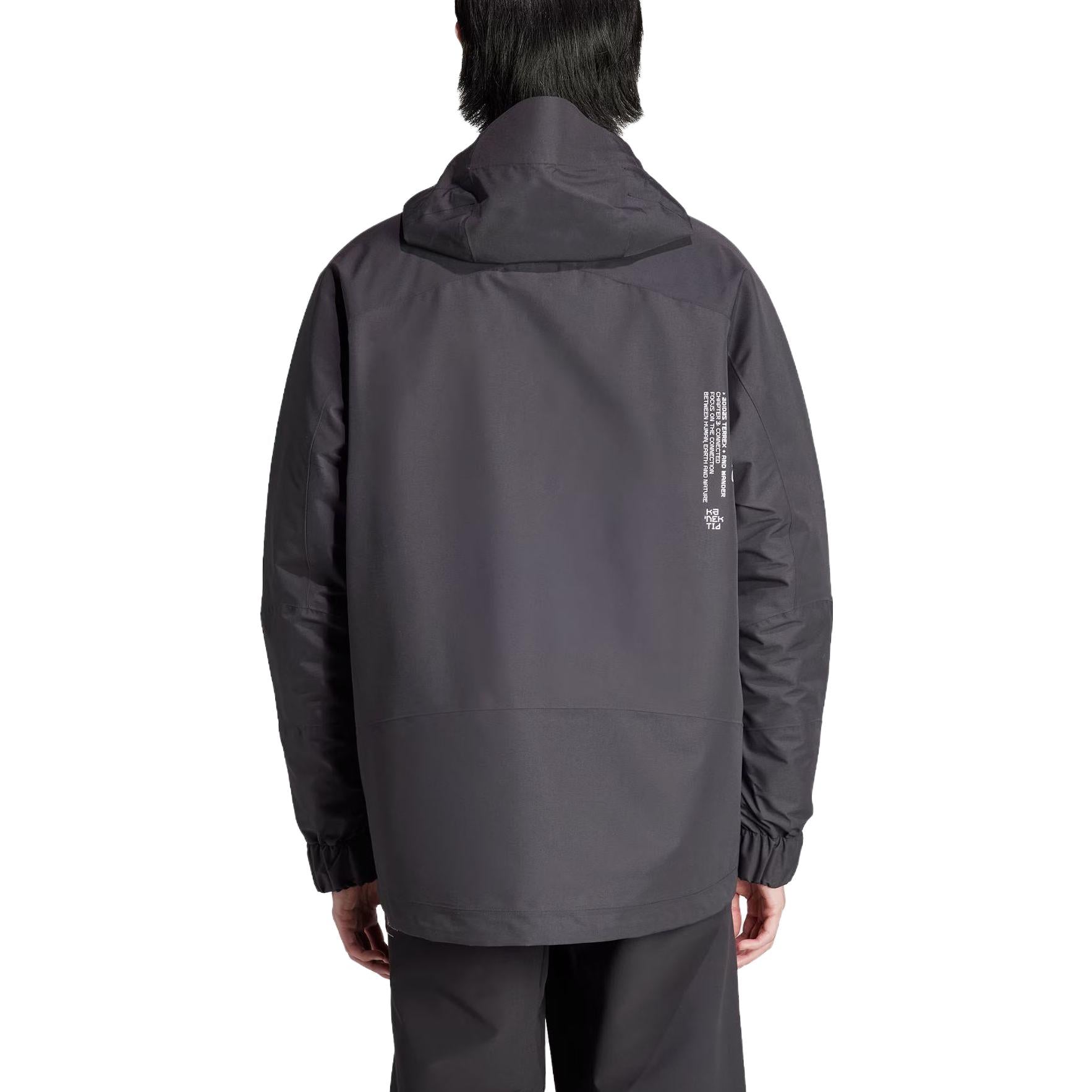 adidas Terrex x And Wander XPLORIC Hooded Jacket Asia Sizing 'Black' IJ5895