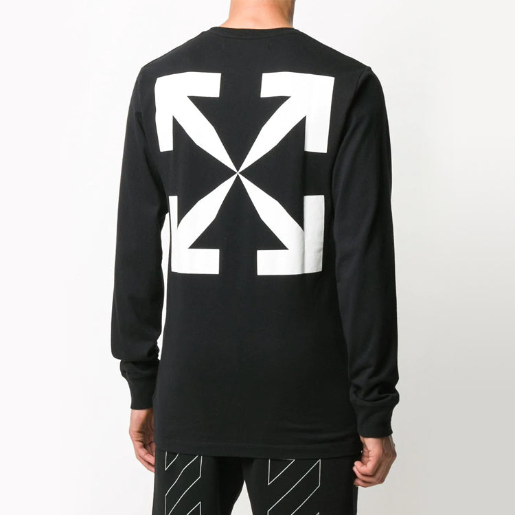 Off-White Painting Printing Long Sleeves Black OMAB001F20FAB0101001