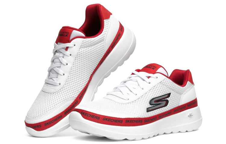 (WMNS) Skechers Go Walk Joy Running Shoes White/Red 124088-WRD