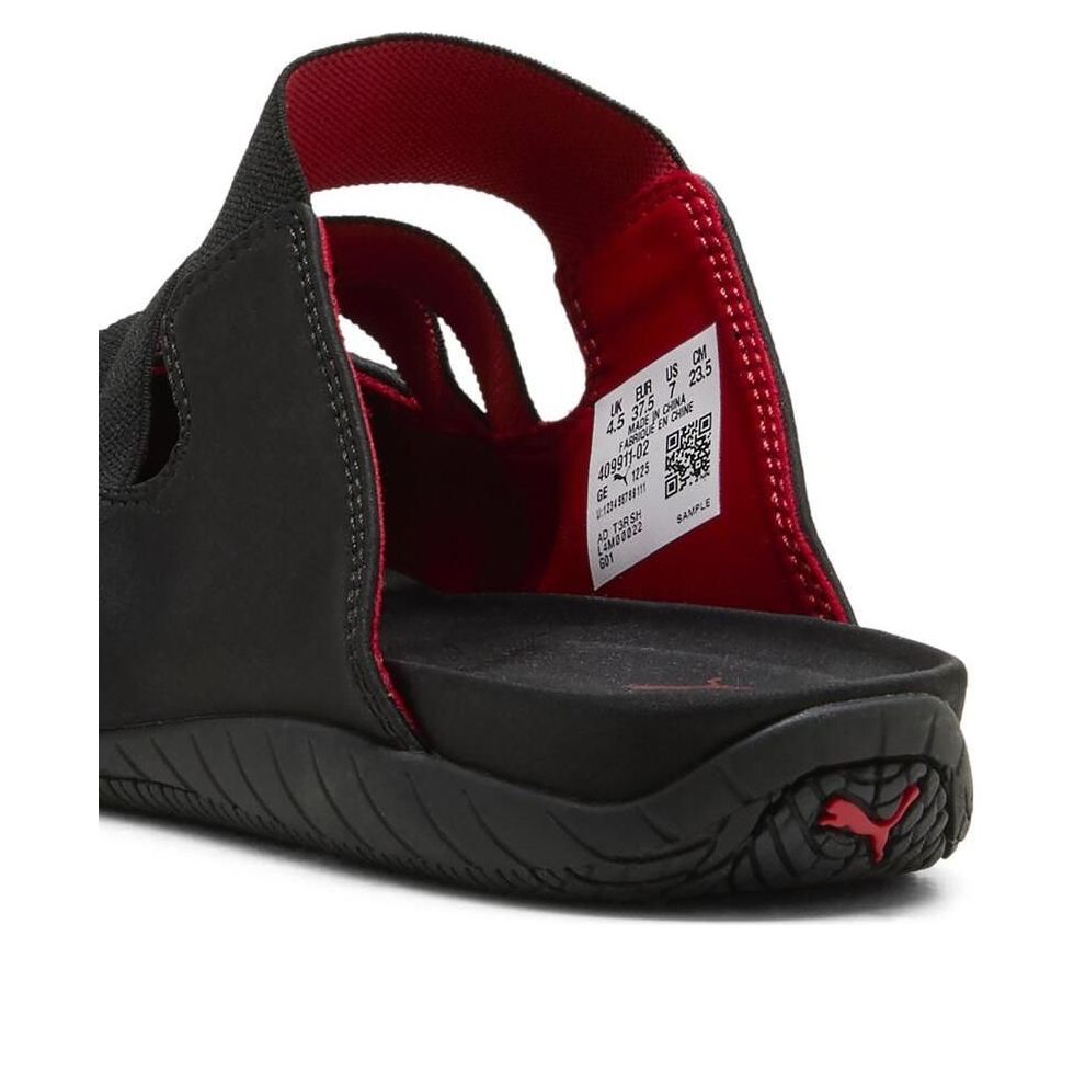 (WMNS) PUMA Speedcat Mule Satin 'Black Red' 409911-02