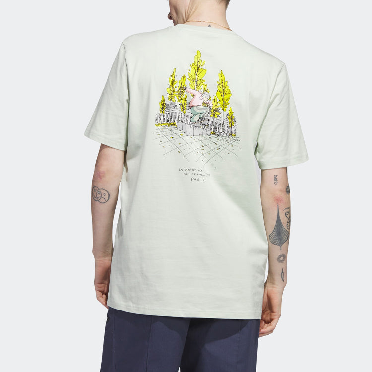 adidas originals Henry Jones Paris T-shirt 'Linen Green' HR9848