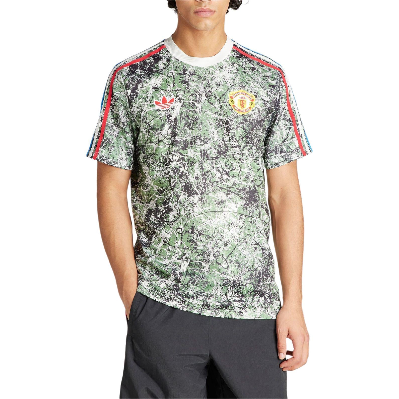 adidas Manchester United Stone Roses Originals Icon Jersey Asia Sizing 'Green' IM8270