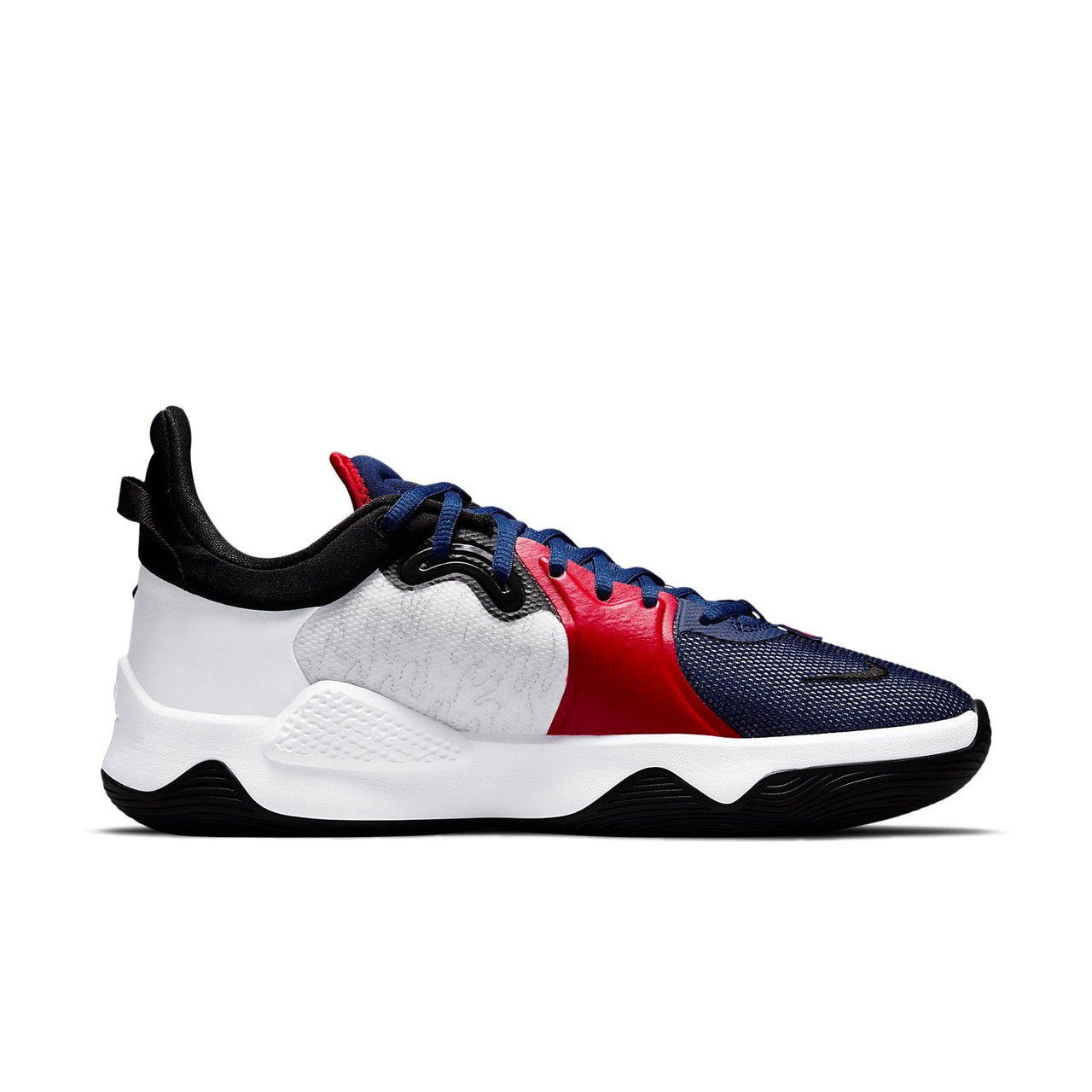 حذاء Nike PG 5 "أبيض أحمر جامعي" CW3143-101