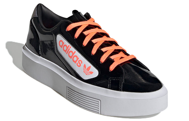 (WMNS) adidas Sleek Super 'Black Signal Coral' EF4954