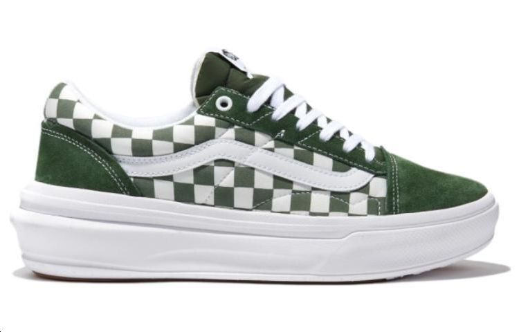 Vans Comfycush Checkerboard Old Skool Overt Cc Skate Shoes 'Green' VN000BWABXU