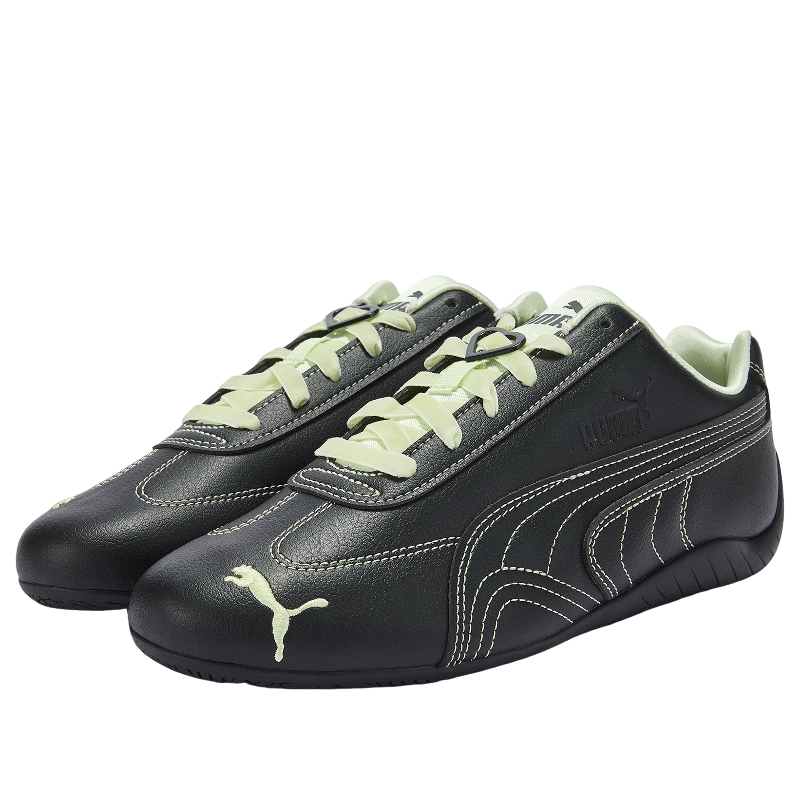 (WMNS) PUMA x Powerpuff Girls Speedcat 'Black Silver Green Illusion' 408101-01