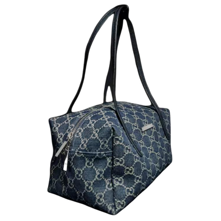 (WMNS) Gucci Melrose Medium Boston Bag 'Dark Blue' 875228-FAF8V-4042