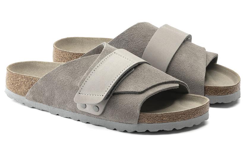 Birkenstock Kyoto Nubuck/Suede Leather Narrow Fit 'Stone Coin' 1020737