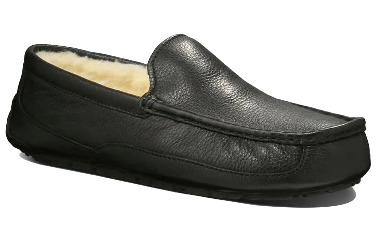 UGG Ascot Leather Slipper 'Black' 5379-BLK