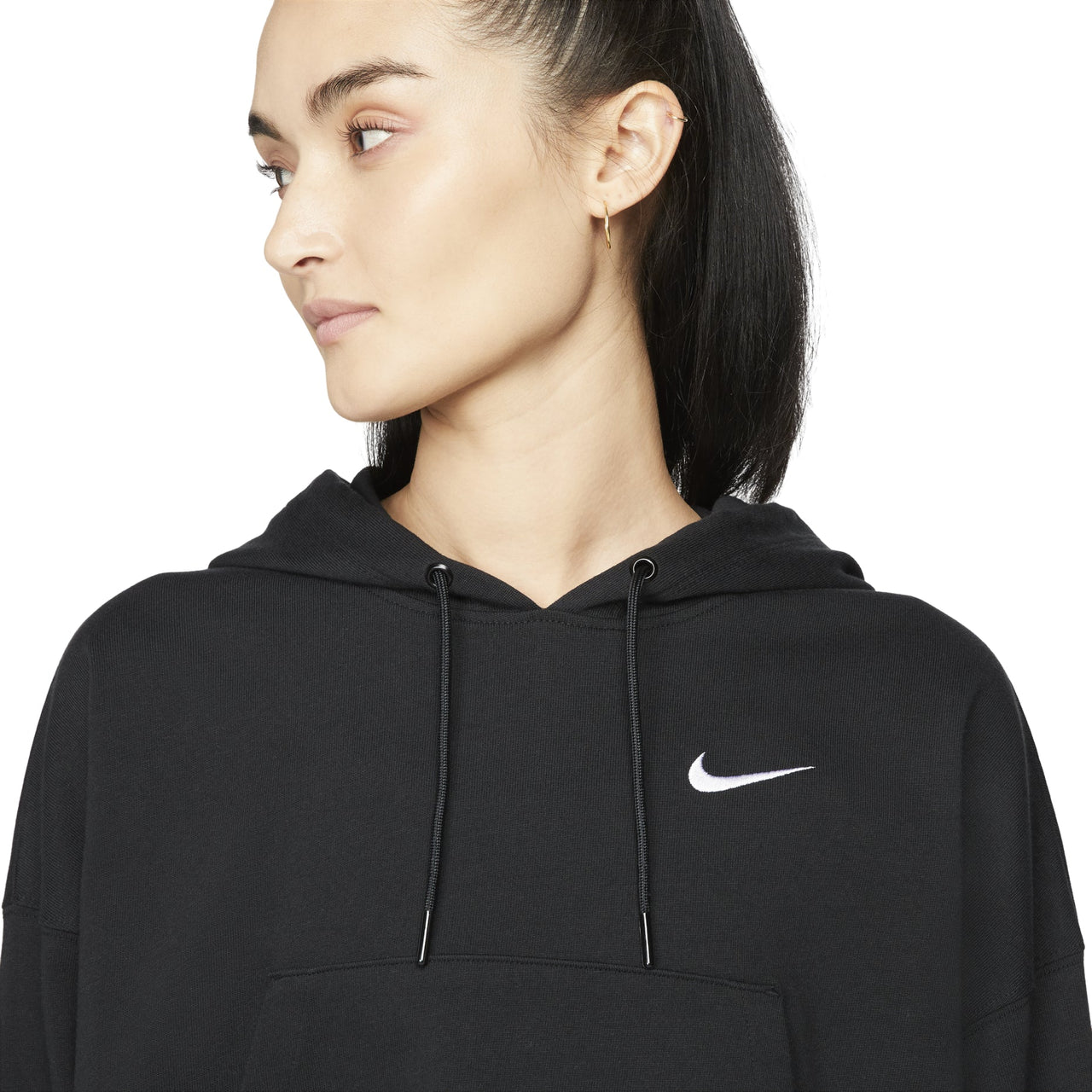 (WMNS) Nike Nsw Pullover Hoodie 'Black' DM6418-010