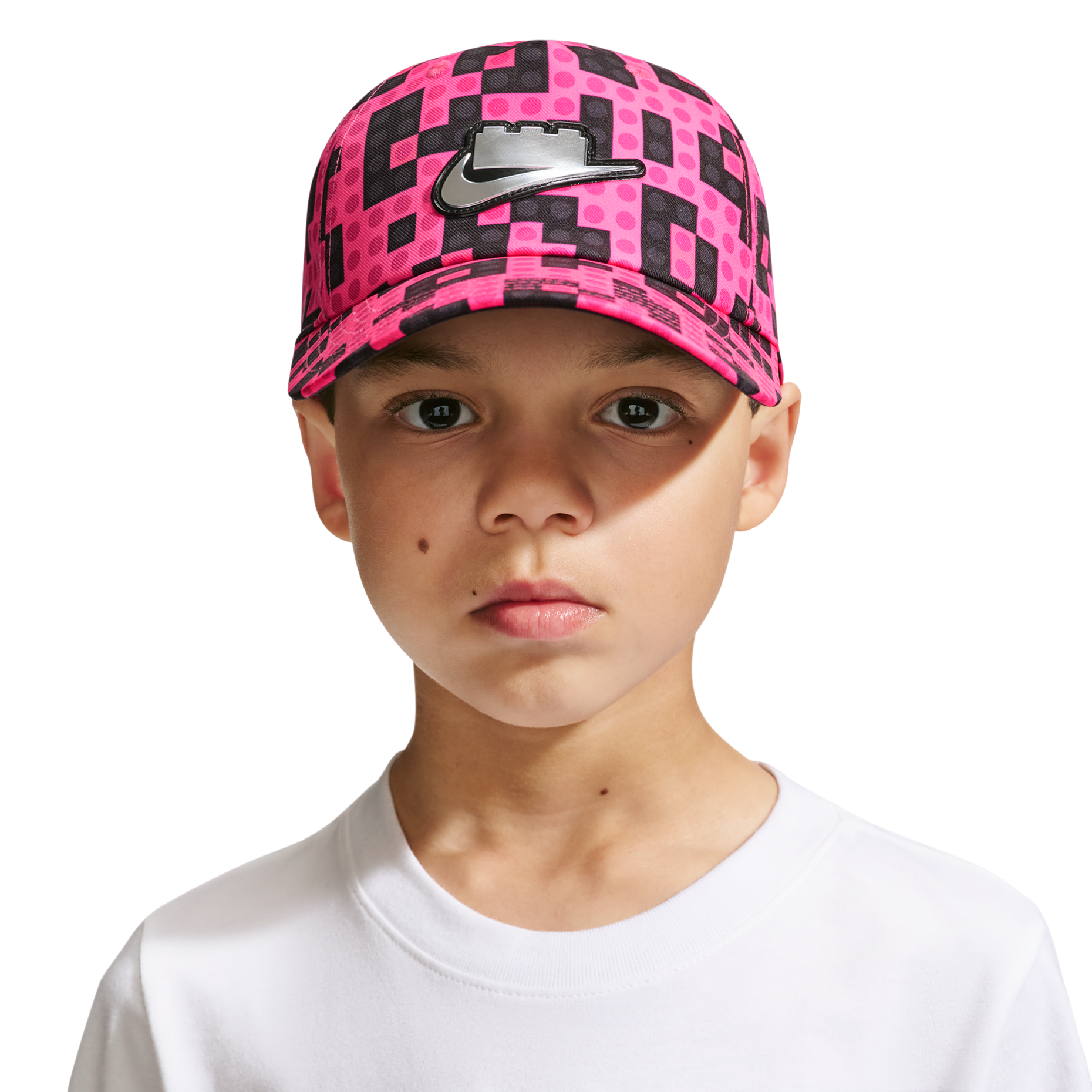 (GS) Nike x LEGO Collection Hat 'Hyper Pink Vivid Pink Iron Grey' IM3208-645