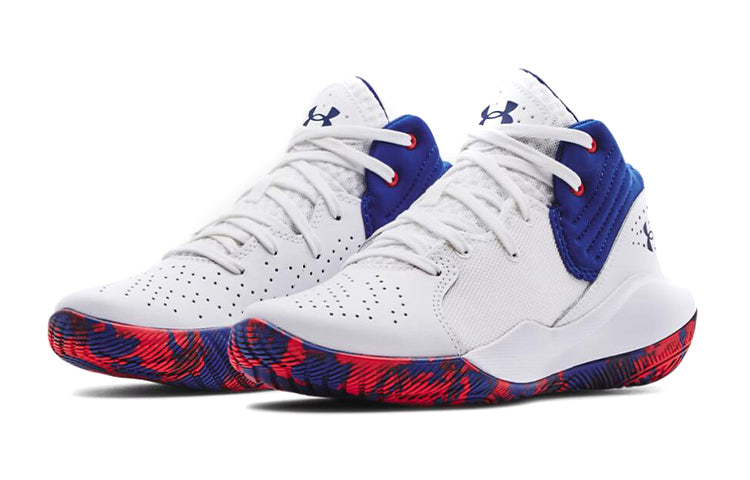 (GS) Under Armour Grade School UA Jet '21 White/Blue 3024794-100