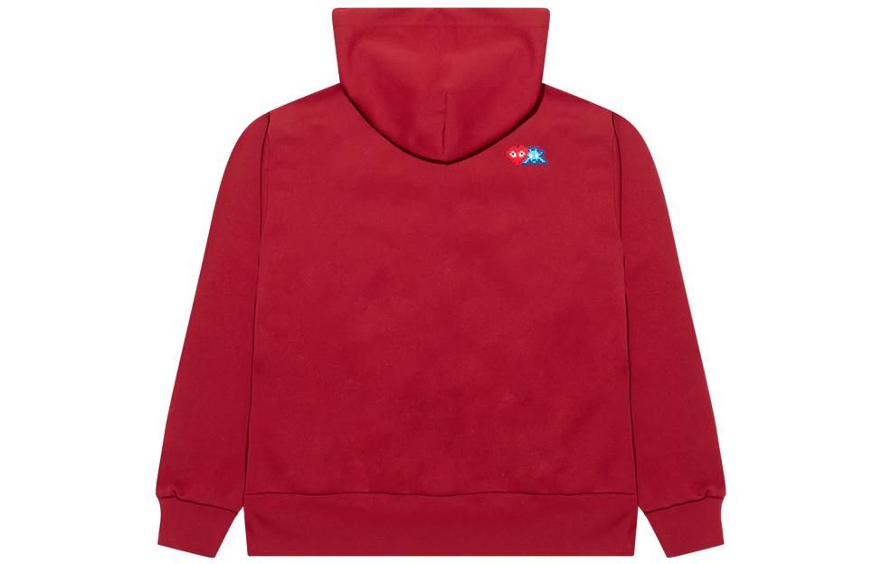 COMME des GARCONS PLAY SS25 x Invader Full-Zip Hoodie 'Burgundy' AZ-T334-051-2
