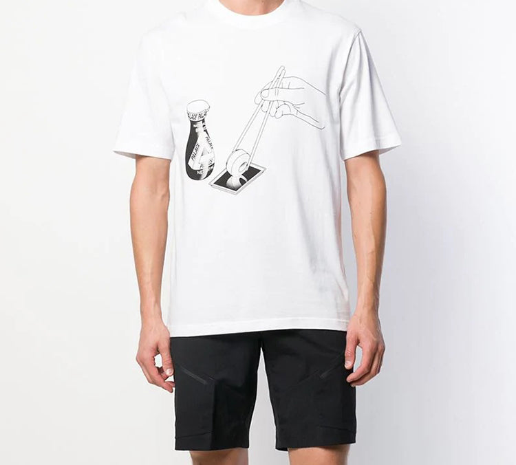 PALACE Chopsticks Printing Short Sleeve Unisex White P15TS211
