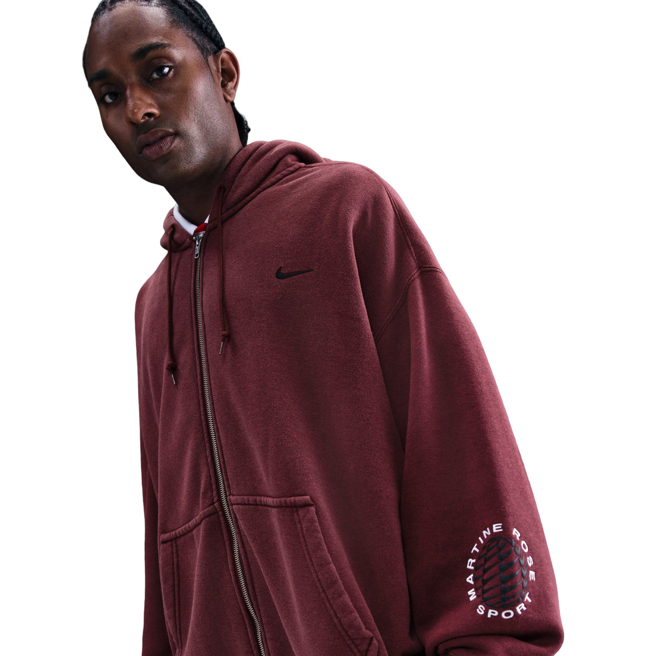 Nike x Martine Rose Full-zip Hoodie 'Red' HM9029-613