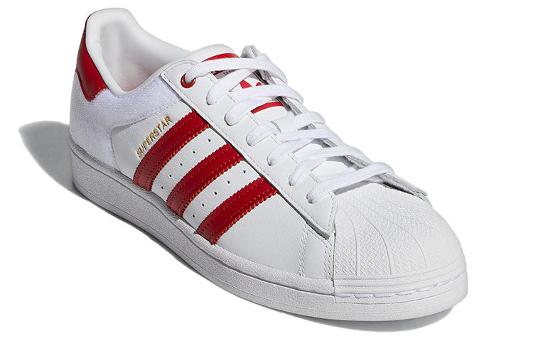 adidas Superstar 'Velcro Patches - White Scarlet' FY3117