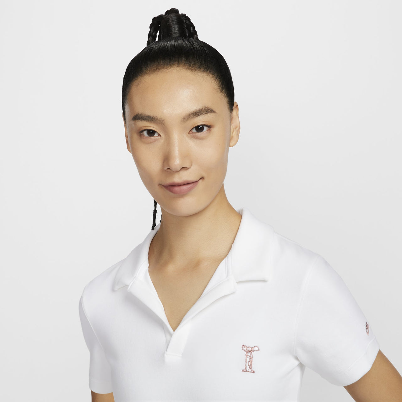 (WMNS) Nike Sportswear Polo Shirt Asia Sizing 'White' HJ6852-100