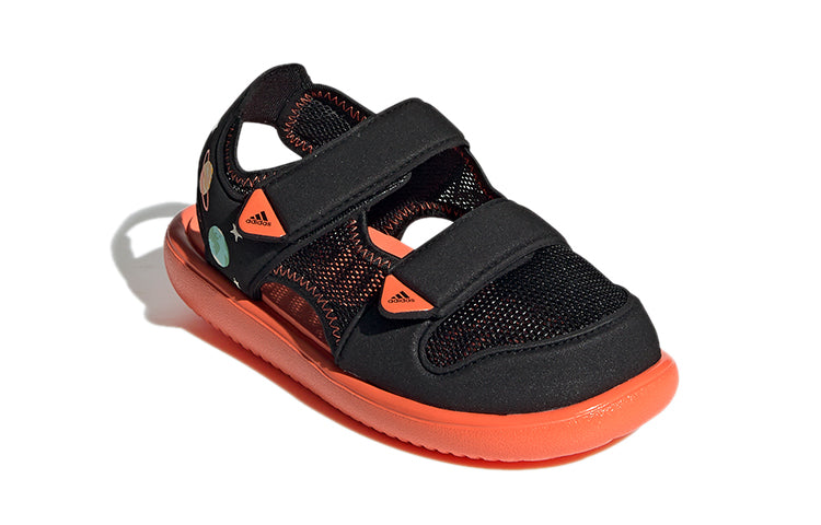 (PS) adidas Water Sandal Ct C Minimalistic Casual Black Orange Sandals 'Black Orange' GX2473