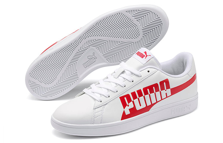 PUMA Smash v2 Max White/Red 371135-03