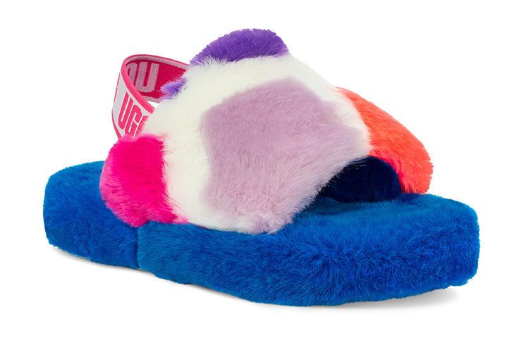 (PS) UGG Fluff Yeah Party Spots 'White' 1124924K-WHT