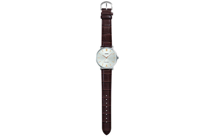 CASIO Male DRESS Japan / South Korea Fashion Mens Silver Analog MTP-VT01L-7B2