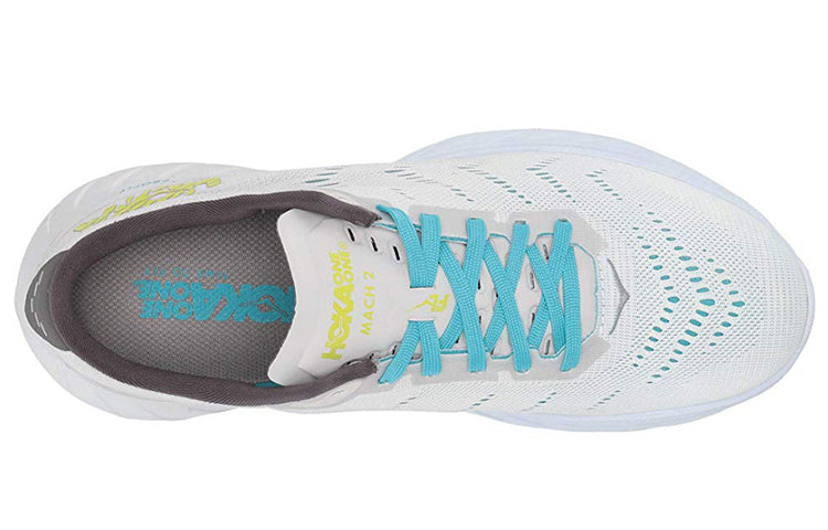 (WMNS) HOKA ONE ONE Mach 2 'White Green' 1099722-WNCL