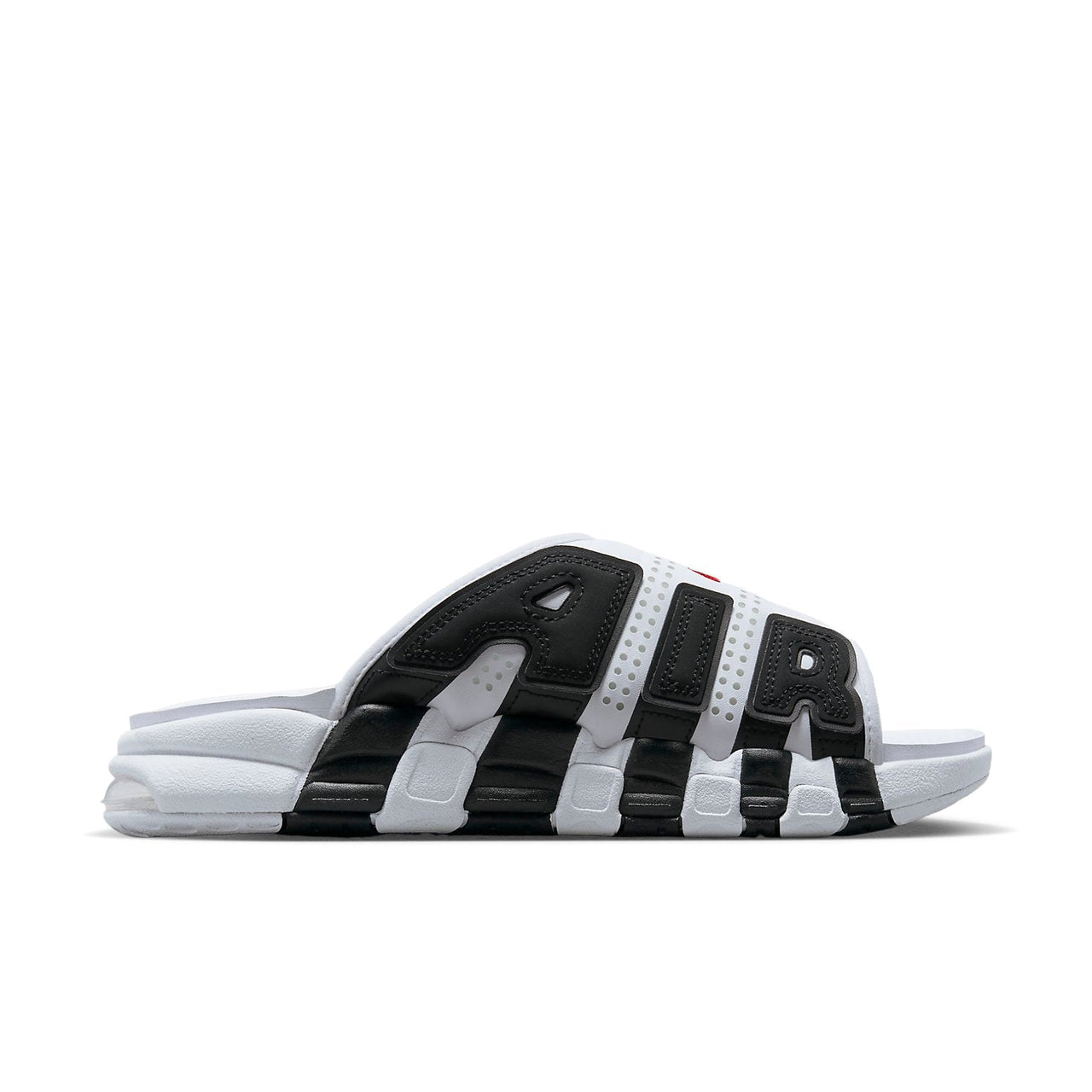 Nike Air More Uptempo Slide 'White Black Red' FB7815-100