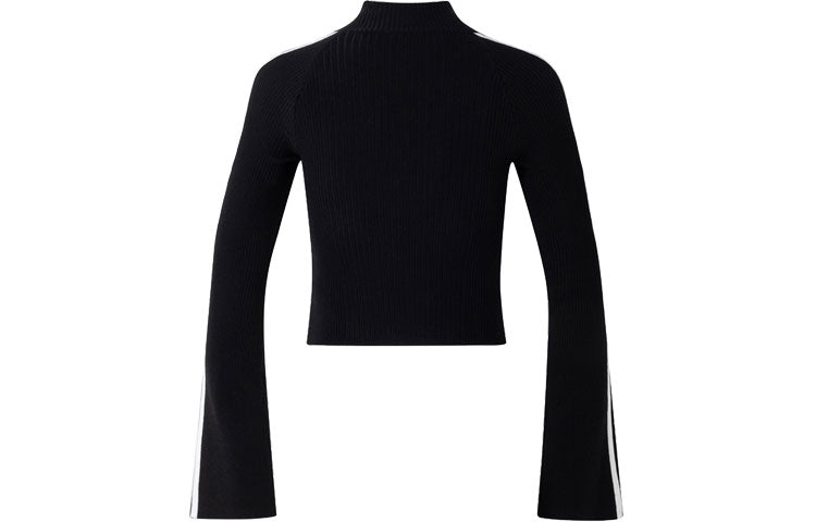 (WMNS) adidas Originals Premium Knit Turtleneck Top Asia Sizing 'Black' JI7058