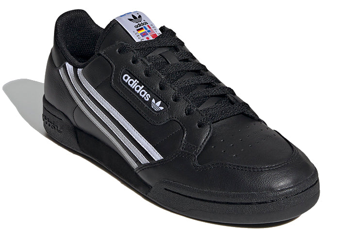 adidas Continental 80 'Three Stripes - Core Black' FU9779