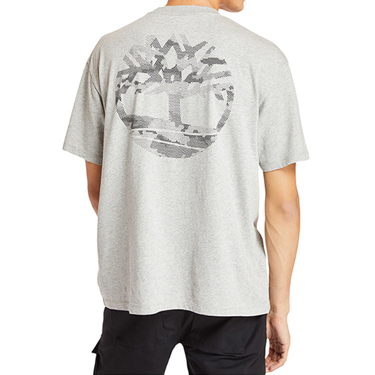 Men's Timberland SS20 Casual Round Neck Printing Short Sleeve Gray A28PJ052