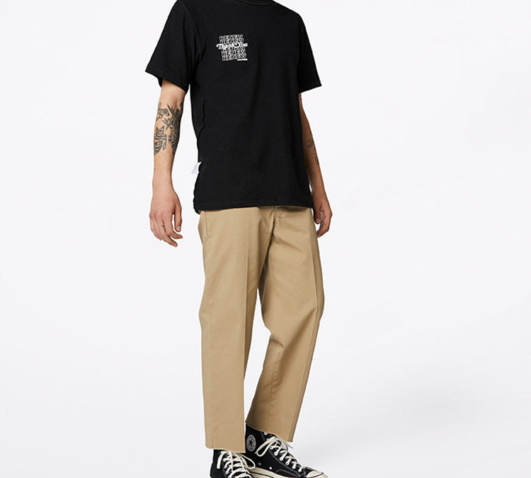 Men's Converse Renew reversible Printing Short Sleeve Black 10019650-001
