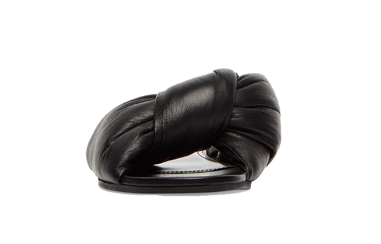 (WMNS) Balenciaga Drapy Flat Sandals 'Black' 636576WA2M01000