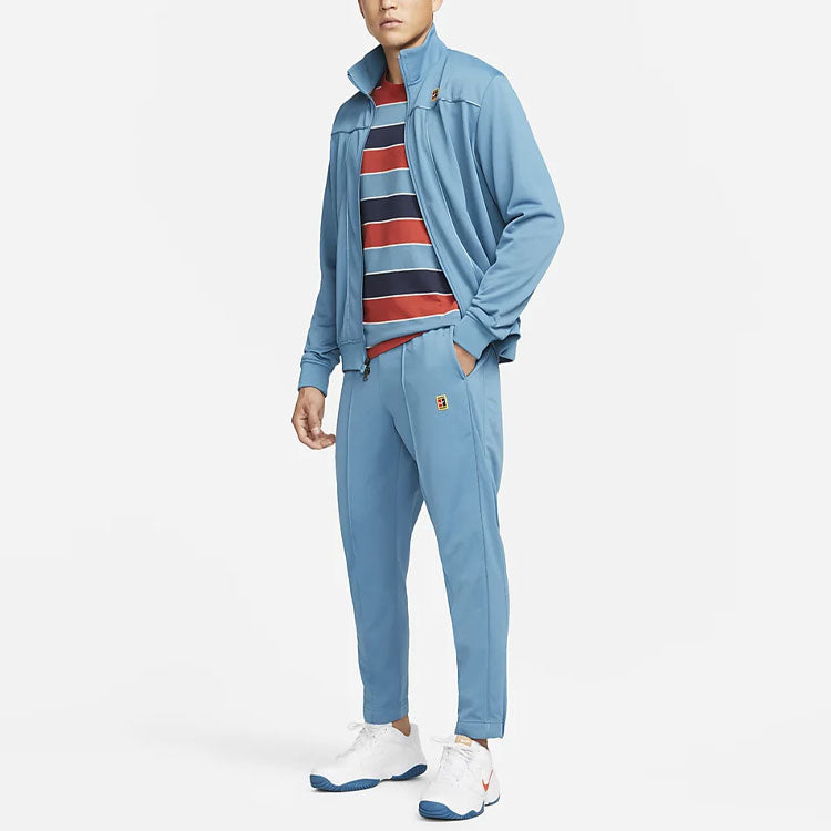 Men's Nike Solid Color Pants Zipper Casual Sports Pants/Trousers/Joggers Blue DC2567-415