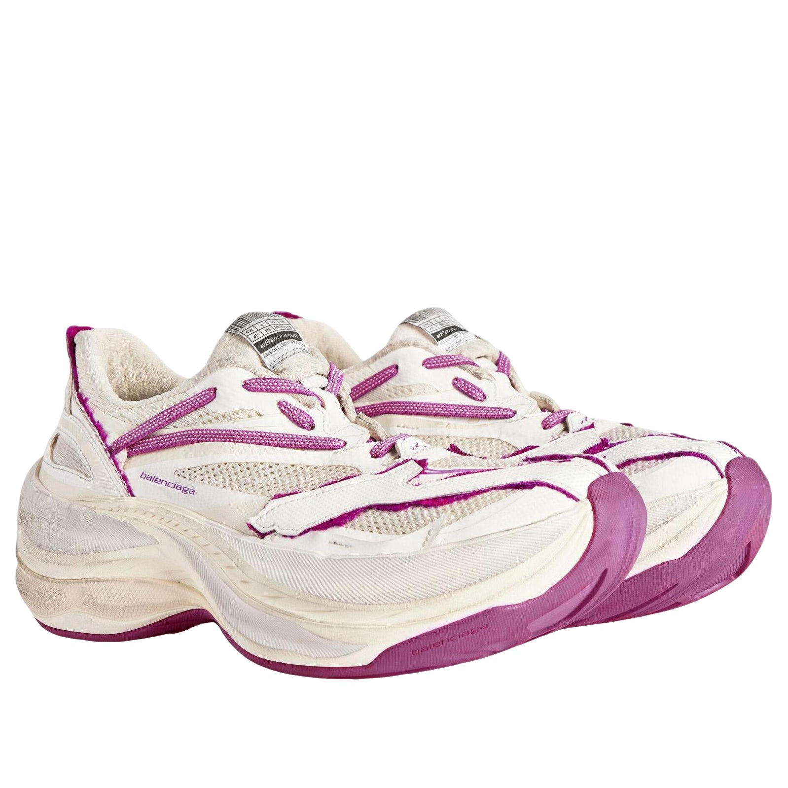 (WMNS) Balenciaga Jet Sneaker in Eggshell 'Strawberry Pink' 872640WMRTN9150