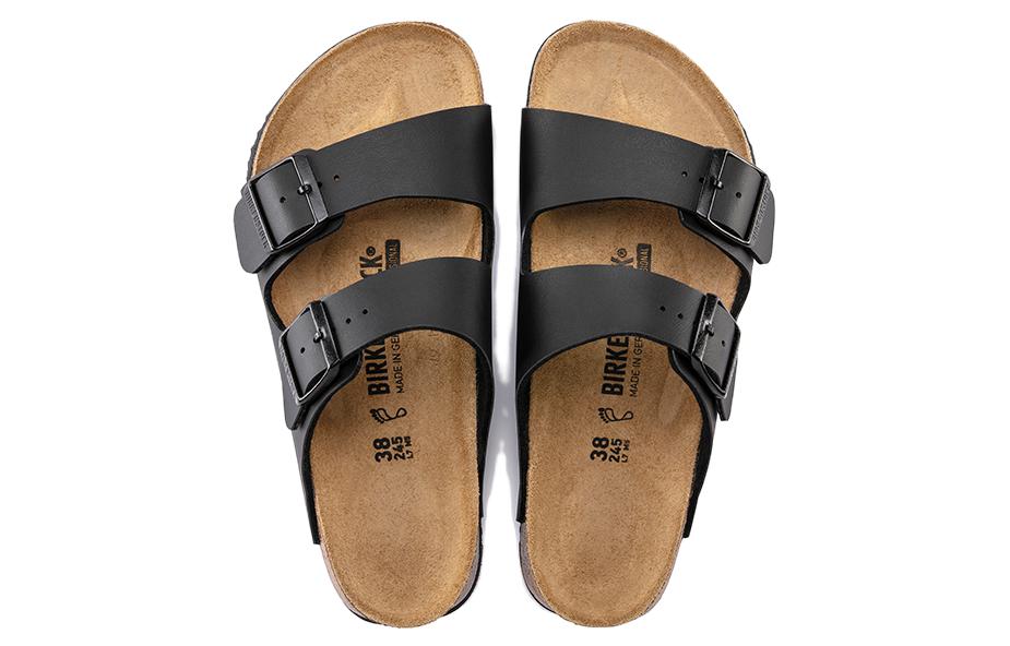 Birkenstock Kyoto Oiled Leather/Suede Leather Narrow Fit 'Black' 1018222