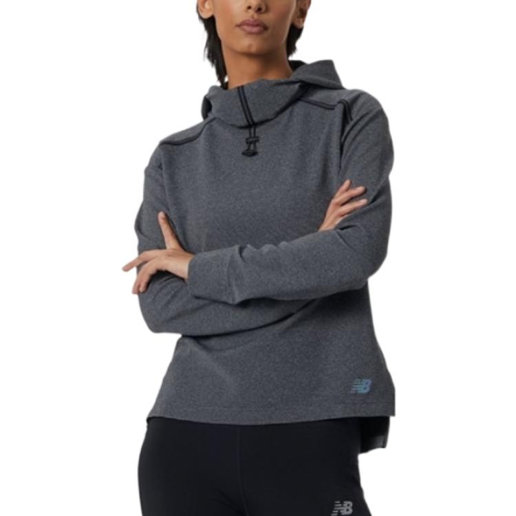 (WMNS) New Balance Casual Sports Hoodie Gray WT21286-BKH