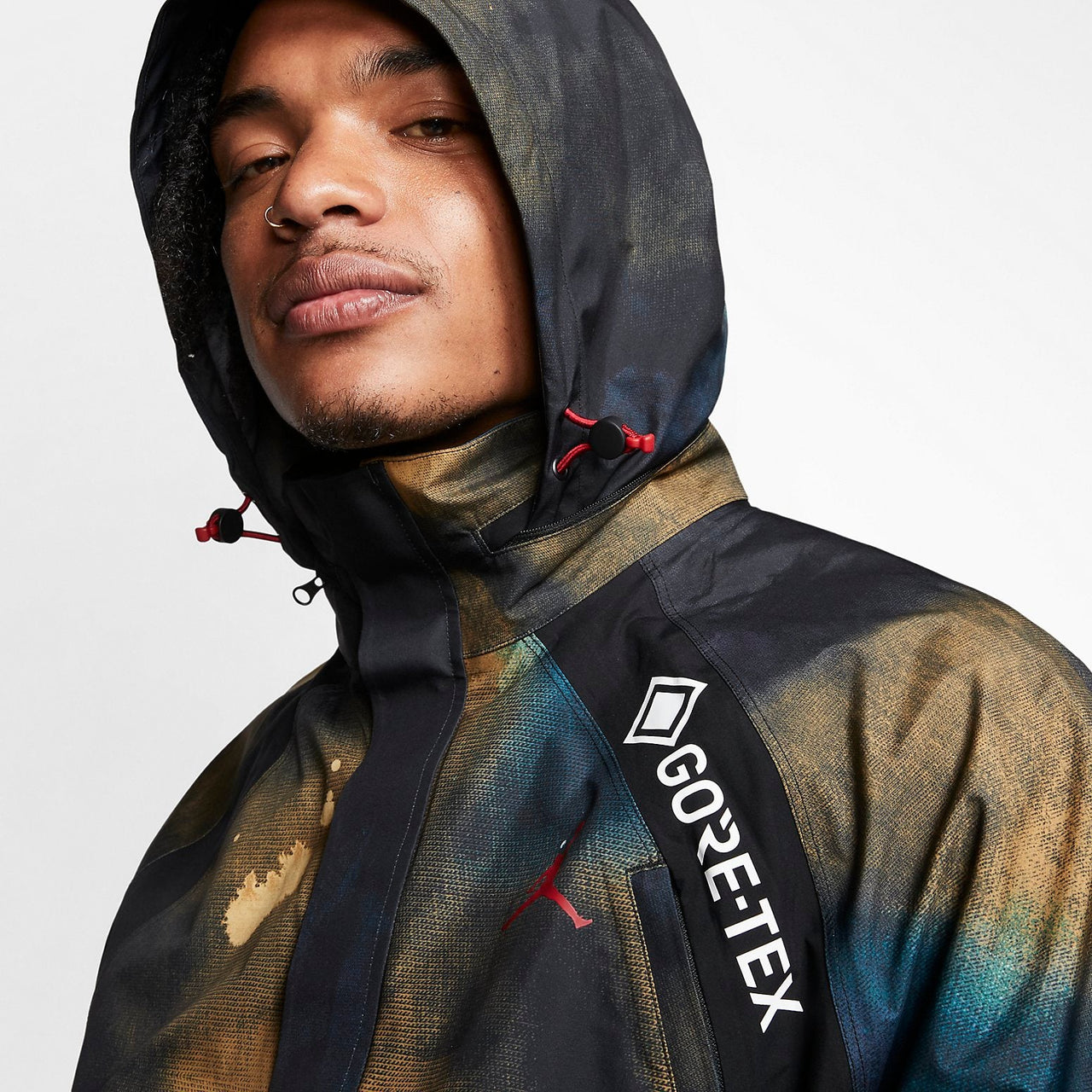 جاكيت Air Jordan Gore-tex الرياضي الكاجوال المقاوم للماء بغطاء رأس CT6223-010