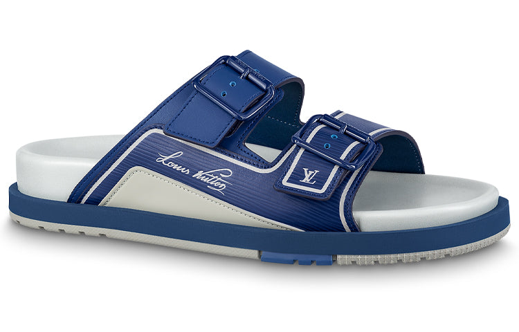 LOUIS VUITTON LV Trainer Sandals 'Navy' 1AA6SA