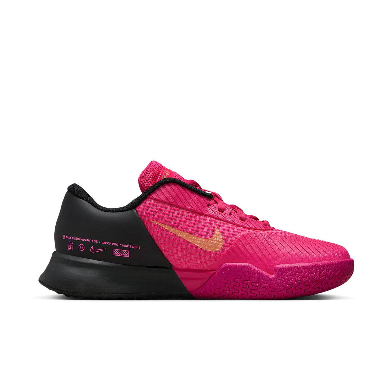 (WMNS) Nike Air Zoom Vapor Pro 2 Premium Hard Court Tennis Shoes 'Pink Black' FB7054-600
