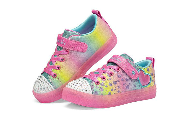 (GS) Skechers Shuffle Brights 'Pink Multi' 314255L-MLT