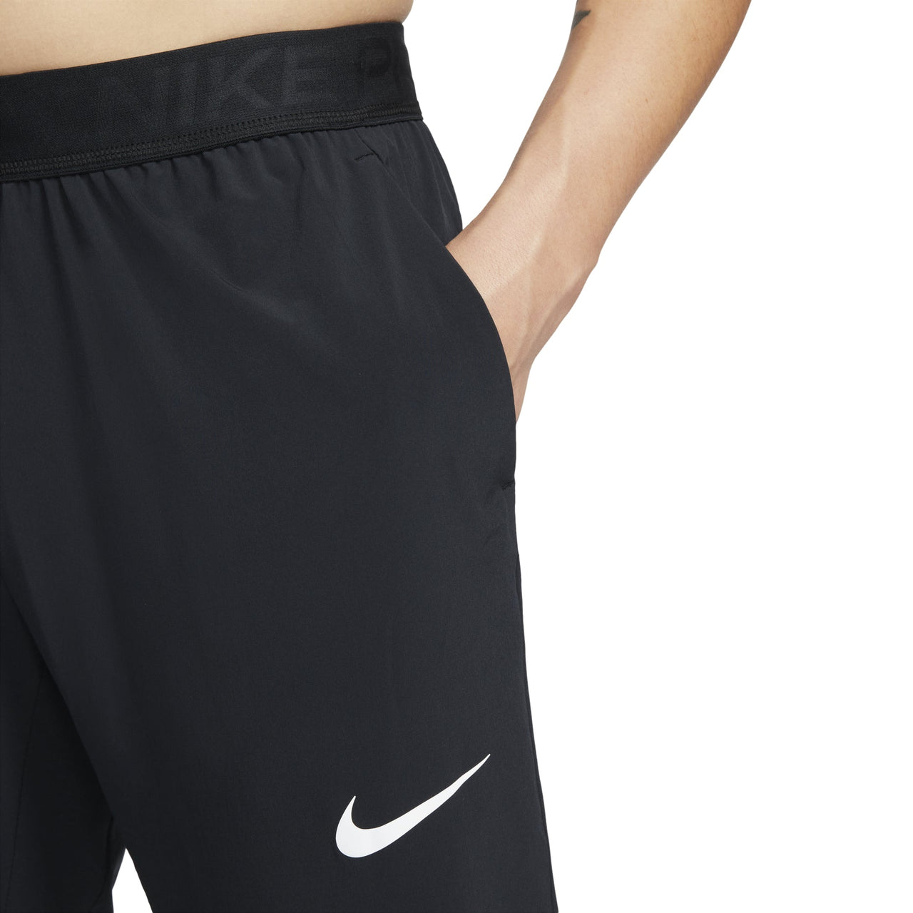 Men's Nike Logo Printing Solid Color Elastic Waistband Sports Pants/Trousers/Joggers Autumn Black DM5949-011