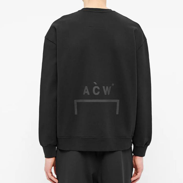 A-COLD-WALL* Logo Crew Sweat Sweatshirt Unisex Black ACWMW001WHL-BK